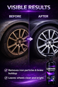 สเปรย์กำจัดคราบเหล็ก LUNOVATE 500 มล. แบบใส ออกฤทธิ์เร็ว ทำความสะอาดล้ำลึก สำหรับล้อรถยนต์ ระบบเบรก และพื้นผิวสี - Product Image 3