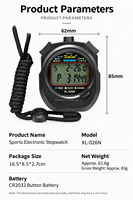 Timer Stopwatch Olahraga Layar Besar 10 Memori Lap Split Chronograph untuk Latihan Tim Lari Lapangan