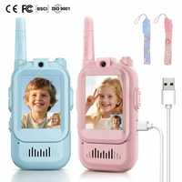 Meilleure montre talkie-walkie vidéo ABS mignonne pour enfants, longue portée, rechargeable, radio bidirectionnelle, mini jouet d'extérieur, forme de dessin animé, cadeau pour étudiant