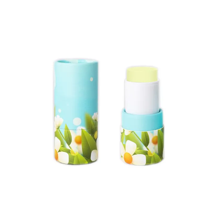 Benutzer definierte nachfüllbare Deodorant Stick Behälter Lippenstift Deodorant Papier röhre Twist Up Kraft papier Tube für Deodorant