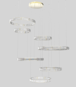 Contemporain américain <span class=keywords><strong>de</strong></span> <span class=keywords><strong>luxe</strong></span> style lustre décoratif en cristal - Product Image 4