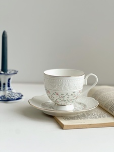 Tazza di ceramica trasparente chiara moderna britannica goffrata piccola tazza di caffè fresco elegante <span class=keywords><strong>per</strong></span> tè pomeridiano tazza singola - Product Image 2