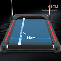 Fanpo, máquina de correr portátil de alta resistencia con control de aplicación, almohadilla para caminar, pantalla LED, cinta de correr eléctrica para el hogar