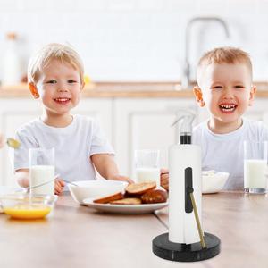 2 in 1 Countertop Paper Towels Holders Stand Under Cabinet <strong>Papertowels</strong> Roller Paper Towel Holder with Spray Bottle - Product Image 6