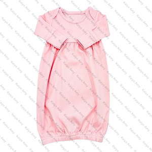Camicia da Notte Monogrammata per Neonati Unisex con Bordo Picot, Abito da Notte per Bambini 100% Cotone, Outfit per il Ritorno a Casa - Product Image 2