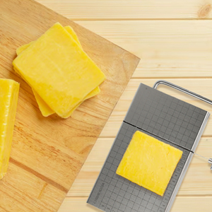 Безопасная в посудомоечной машине металлическая Полутвердая машина для резки сыра из нержавеющей стали с решетками и измерительными решетками - Product Image 5