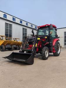 รถแทรกเตอร์ขนาดกะทัดรัด CE COC 40 แรงม้า ขับเคลื่อน 4 <span class=keywords><strong>ล้อ</strong></span> พร้อมห้องโดยสาร ติดตั้งที่ตักด้านหน้า สะพาน <span class=keywords><strong>TE</strong></span> วาล์วหลายตัว <span class=keywords><strong>ยก</strong></span>ของได้แข็งแรง เหมาะสำหรับงานเกษตรกรรม - Product Image 4