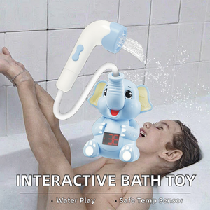 Juguetes de Baño para Bebés, Elefante Automático que Rocía Agua con Control de Temperatura, Juguete Interactivo de Plástico para el Verano - Product Image 3