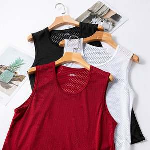 Fast Dry Ice Silk pour hommes en maille dos nu pour l'été léger et ajusté Fitness et vêtements d'exercice pour hommes - Product Image 2