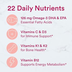 วิตามินซีพลังงานเคี้ยวหมากฝรั่งโอเมก้า3 - Product Image 4