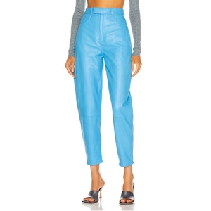 Prix d'usine femmes peau de mouton 100% cuir véritable de haute qualité avec Logo en relief personnalisé et pantalon Design - Product Image 1