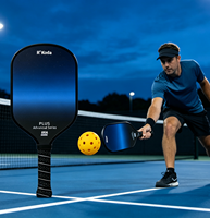 Raquette de pickleball en fibre de carbone 16 mm, entraînement, haute qualité, légère, avec noyau en nid d'abeille PP, couleur de cadre personnalisée, vente en gros