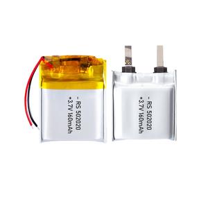 502020 polimer lityum iyon kılıfı pil 160mAh şarj edilebilir Mapper işitme cihazı ve göğüs pompası pil - Product Image 2