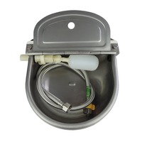Stainless Pet Animal Automatic Water Feeder with Pipe Horse Goat Dog Cattle Sheep Water Bowl for Livestock