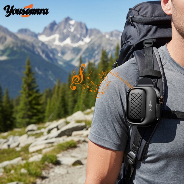 Yousonnra Portable Blue tooth Speaker Wireless Chain Mini IP69 Waterproof Speaker with Sync Up Hands-free Call For Riding Party