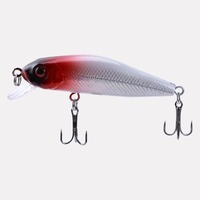 Leurre de pêche micro flottant Lion Factory Direct 4g 60mm Black Shark Minnow avec trois hameçons triples pour la barre de mer