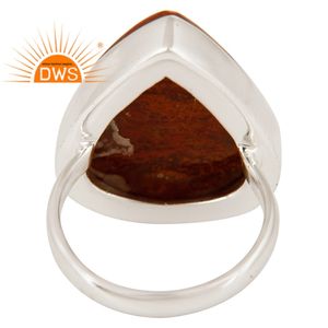 Ocean Jasper Gemstone <b>Ring</b> Jewelry Designer 925 Sterling <b>Silver</b> <b>Ring</b> <b>Chunky</b> <b>Rings</b> Manufacturer Vintage Collection - Product Image 3