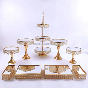 L41 Kim Loại Vuông Vàng Tráng Miệng Hiển Thị Cupcake Cơ Sở Thiết Lập Vòng Đám Cưới Tổ Chức Sự Kiện Đồ Trang Trí Đảng Bảng Trang Trí Bánh Đứng Cho Bán - Product Image 6