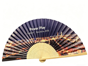 Abanico Plegable de Bambú de 21 cm, Portátil, de Papel Artesanal, Recuerdo de Boda, con Caja de Papel Personalizable, Diseño de Arte Folclórico, Regalo Promocional - Product Image 2