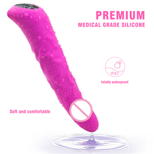 <strong>Silicone</strong> Safety Rotating Vibrator <strong>Dildo</strong> for Female Masturbation and Couples Sex - Product Image 6