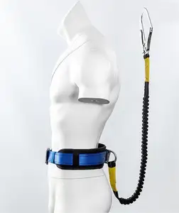 Quality Assurance Lap Belt Fall Protection Shrink Rope Safety Harness With Alloy Steel Hook