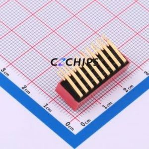 DA-9-R-T DIP Switch Through hole Component (THT),P=2.54mm Switch Piano Key Single Pole Single Throw 9-Bit 2.54mm - Product Image 2