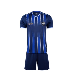 Seizoen 25/26 Custom gemaakte Thaise voetbaltenues voor heren, ademend, ronde hals, korte mouwen, met aangepaste teamnummers en spelersnamen. - Product Image 3