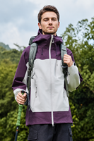 Vestes coupe-vent d'extérieur, logo personnalisé, vente en gros, veste imperméable pour la randonnée, veste coupe-vent pour homme