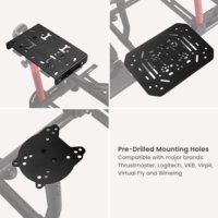 Cockpit de simulateur de vol réglable LRS17-BS03, cadre inclinable pour simulateur de vol, compatible avec Logitech Thrustmaster Boeing Airbus, configuration de jeu