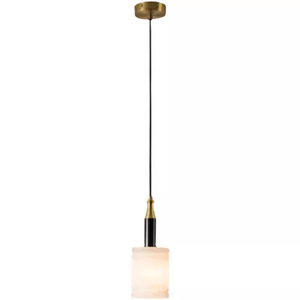 Luminaire suspendu en marbre minimaliste moderne, hauteur réglable, pour chambre principale, nouveau style chinois, blanc chaud, pour salle d'exposition, bar - Product Image 4