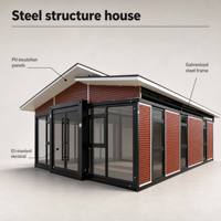 Casa Contenedor Desmontable de Lujo de 40 pies, Casa Móvil con Cocina y Baño, Casa Modular Portátil y Removible para Vivir