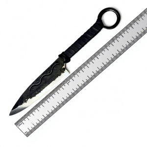 Cuchillo celta CRUACHAN forjado a mano de grado industrial, cuchillo de caza de la Edad Oscura/norse/vikingo/medieval, personalizable OEM/ODM para camping - Product Image 1