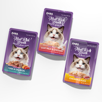 Sachet de bouillon pour animaux de compagnie OEM ODM, Snack humide naturel à la viande et au jus pour chat et chien, Sachet de soupe hydratante pour animaux de compagnie