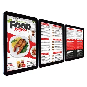 Pvc Clear Menu Kaart Label Houder Teken Backlight A2 A1 Fast Food Board Light Box Restaurant Menu Display