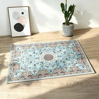 Vintage Persisches Muster Dekorativer Bodenteppich Waschbar Rutschfest Bedruckter Orientalischer Teppich für Heim-Innendekoration