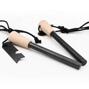 Survivre 1/2 "manche en bois Feuerstahl géant Ferro Rod allume-feu pour Camping en plein air - Product Image 3