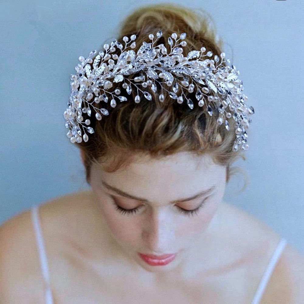 Роскошная повязка для волос в стиле ретро 2023, свадебные аксессуары для волос в стиле барокко с кристаллами