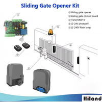 Kit d'ouverture automatique de portail coulissant Hiland SLG62804 600 kg, moteur de portail coulissant électrique 600 kg 220 V AC, certifié CE