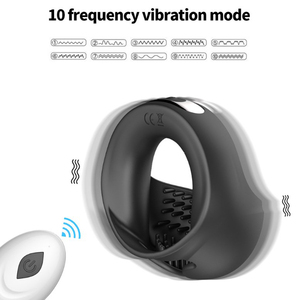 Wireless <b>Vibrating</b> Penis Ring With <b>Remote</b> Control For Adult Stimulation Sex Toy Masturbator - Product Image 4