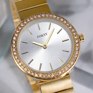 High Quality Stainless Steel Japanese Quartz Movement OEM Female Watch for Women