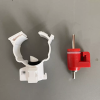 Système d'abreuvement automatique RS-46 pour élevages avicoles, ligne d'eau pour poulets de chair et reproducteurs, abreuvoir à tétine avec coupelle anti-goutte
