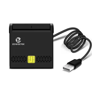 Zowetek SD TF ATM 신용 모든 하나의 카드 리더 라이터 USB 2.0 신용 카드 12026-10 심 카드 리더 전자 리더