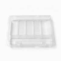 Boîtes en plastique transparentes personnalisables, sûres pour les animaux de compagnie, jetables, recyclables, pour emballages alimentaires avec couvercles, pour sucettes glacées Tanghulu et brochettes de fruits