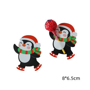Papá Noel pingüino conejo dibujos animados piruleta Tarjeta de papel decorativa DIY decoración 50 unids/pack No hay comentarios aún - Product Image 2