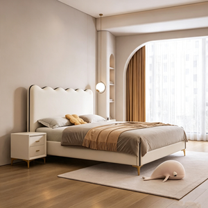 <span class=keywords><strong>Letto</strong></span> in Pelle Bianco Crema con Sollevamento Idraulico e Cassetti <span class=keywords><strong>Laterali</strong></span> <span class=keywords><strong>per</strong></span> Camera da <span class=keywords><strong>Letto</strong></span> Familiare - Product Image 4