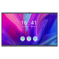 Panel LCD Papan Tulis Interaktif 65/86 Inci 4K UHD 16:9 dengan Sentuhan Pena/Jari, Garansi 1 Tahun untuk Penggunaan di Kelas & Bisnis