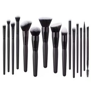 Set de 15 Brochas de Maquillaje Profesionales con Cerdas Sintéticas Suaves para Base, Sombra de Ojos, Difuminado y Contorno - Product Image 2