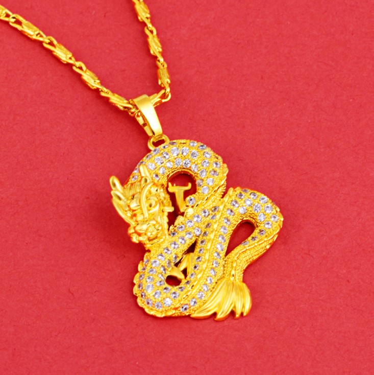 Gepersonaliseerde Mens Draak Ketting Middeleeuwse Aangepaste Geboortesteen Vintage Punk Hanger Monster Moed Draak Sieraden Vaderdag Vriendje Gift, Koper