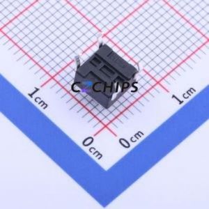 K2-1102DP-E3SW-04 Tactile Switch Through hole Component (THT)-4P,6x6mm Switch 1.8N Through Hole 6mm 6mm - Product Image 2
