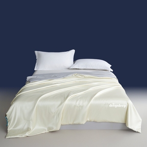 Couette d'été en soie glacée unie, douce, confortable, non toxique, respectueuse de la peau, infroissable, vente en gros - Product Image 4